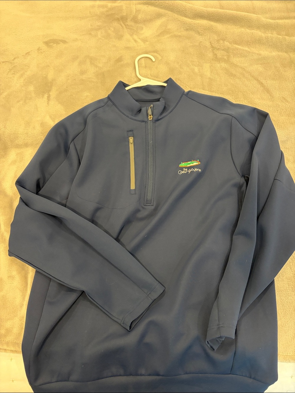 Antigua Navy Quarter-Zip Pullover with Chest Zip